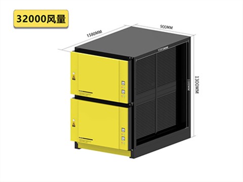 32000风量大型厨房餐厅企业油烟净化器